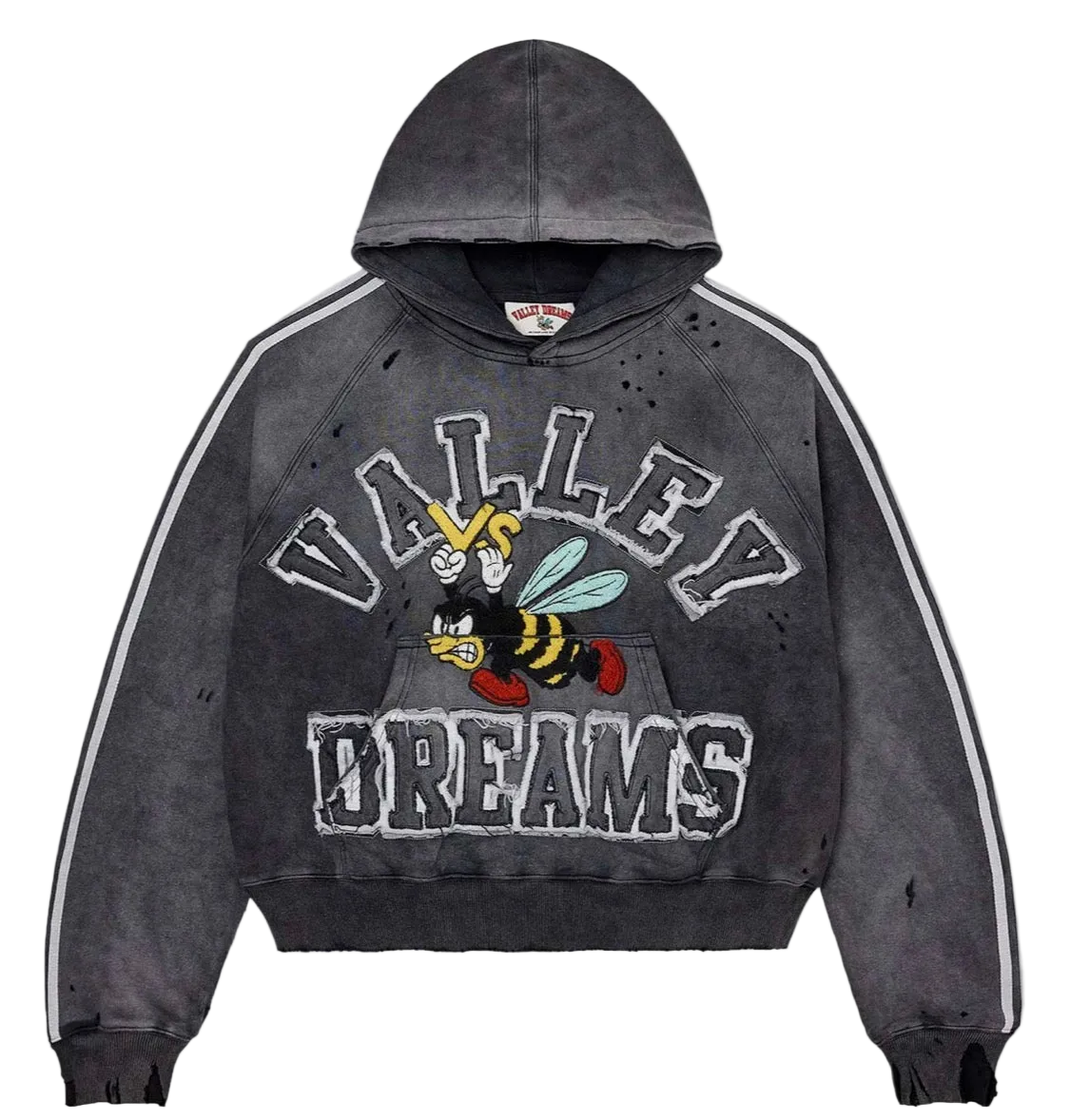 VALE FOREVER ANTHEM PULLOVER HOODIE BLACK MONO