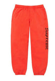 Supreme Washed Old English Hooded Sweatpants  'Orange'