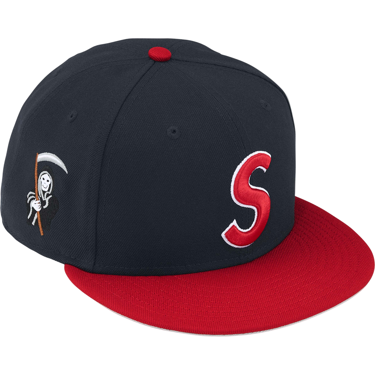 Supreme S Logo Reaper Hat Navy