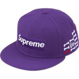 Supreme Bones Box Logo Hat Purple