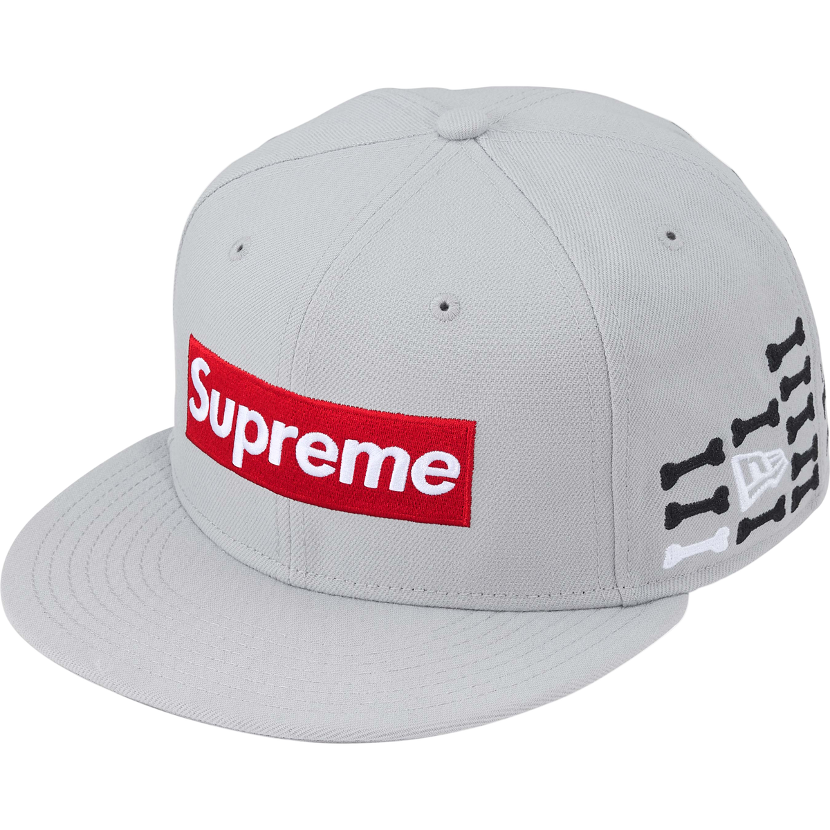 Supreme Bones Box Logo Hat Grey