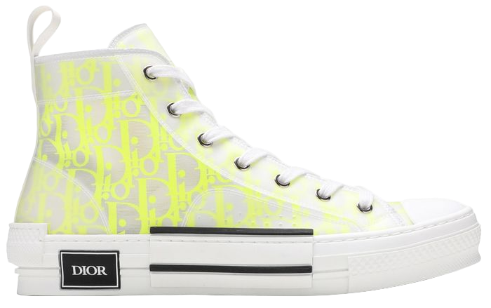 Dior B23 High 'Dior Oblique - White Yellow' USED