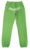 Sp5der Logo Print Sweatpants 'Green'
