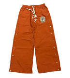 Saint Vanity Nylon Logo Button Pants Orange