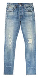 Purple Brand Thrashed Mid Indigo Jeans p001