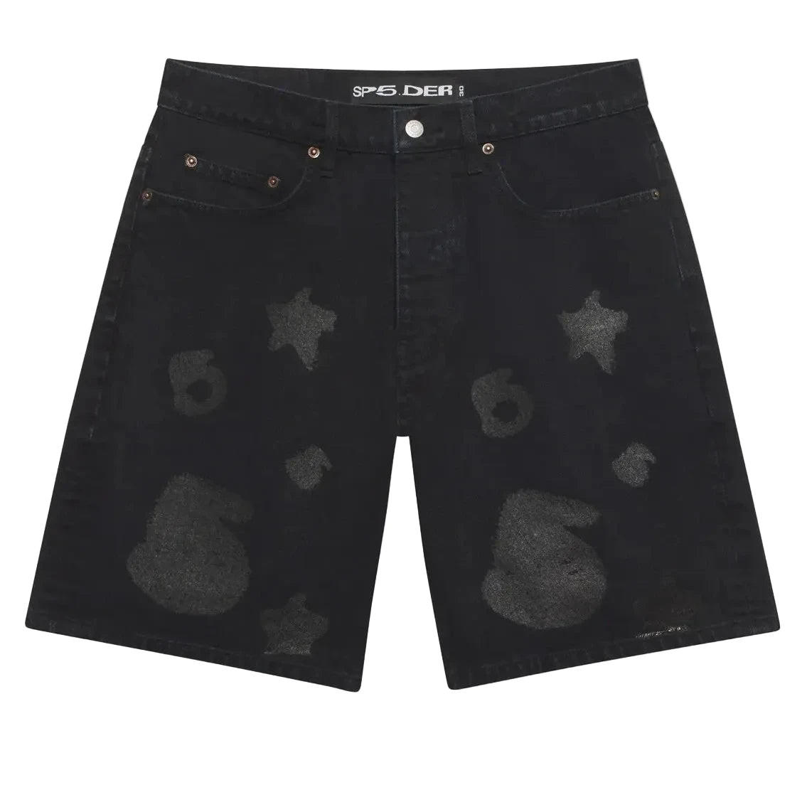 Sp5der Beluga Denim Short Black