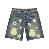 Sp5der Beluga Denim Short Indigo Blue