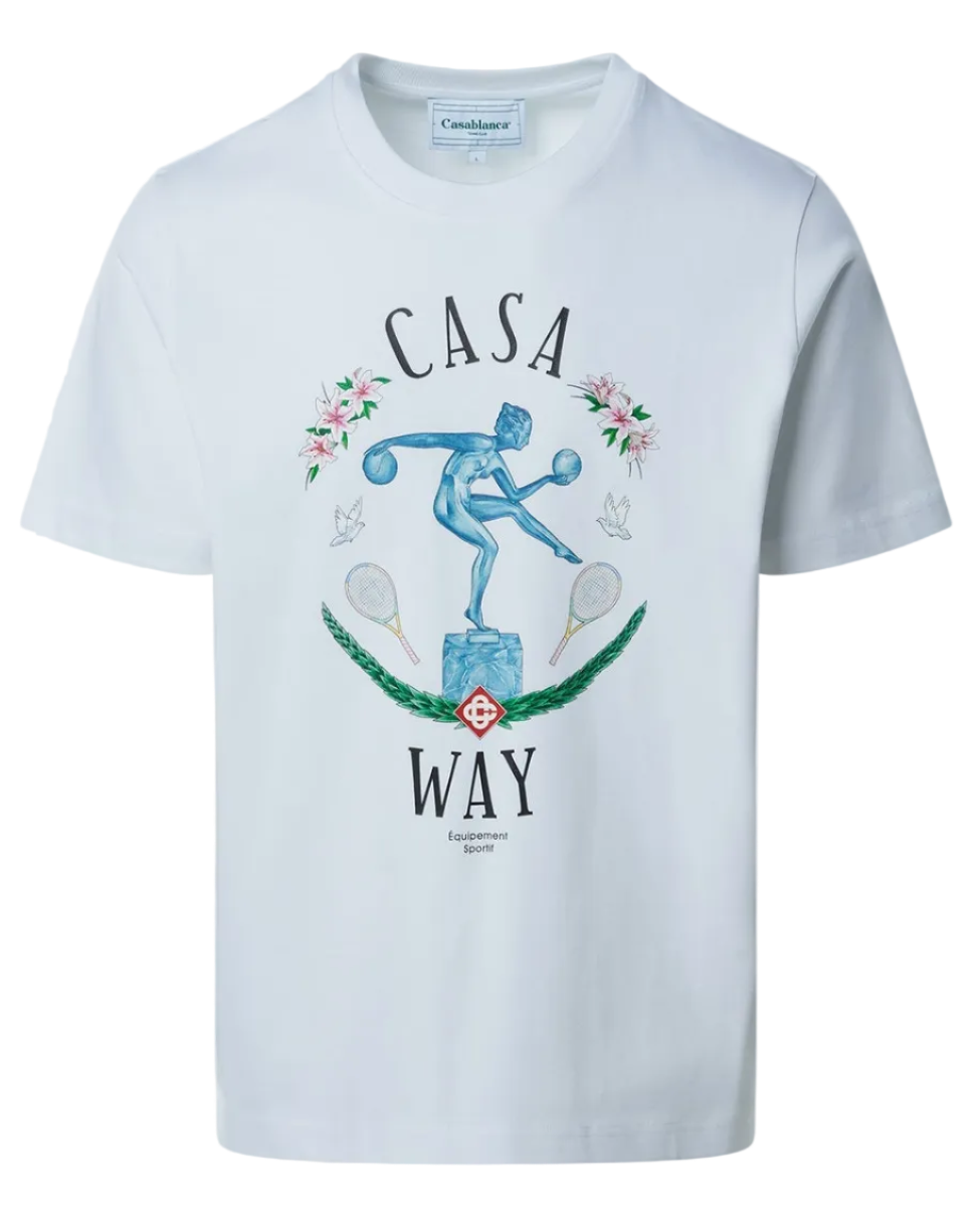 Casablanca STATUE EN MARBRE PRINTED TEE