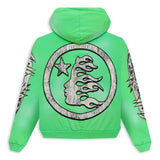 Hellstar Graffiti Zip Up Green