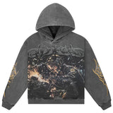 Godspeed Steel Sharpens Steel Hoodie Grey Wash