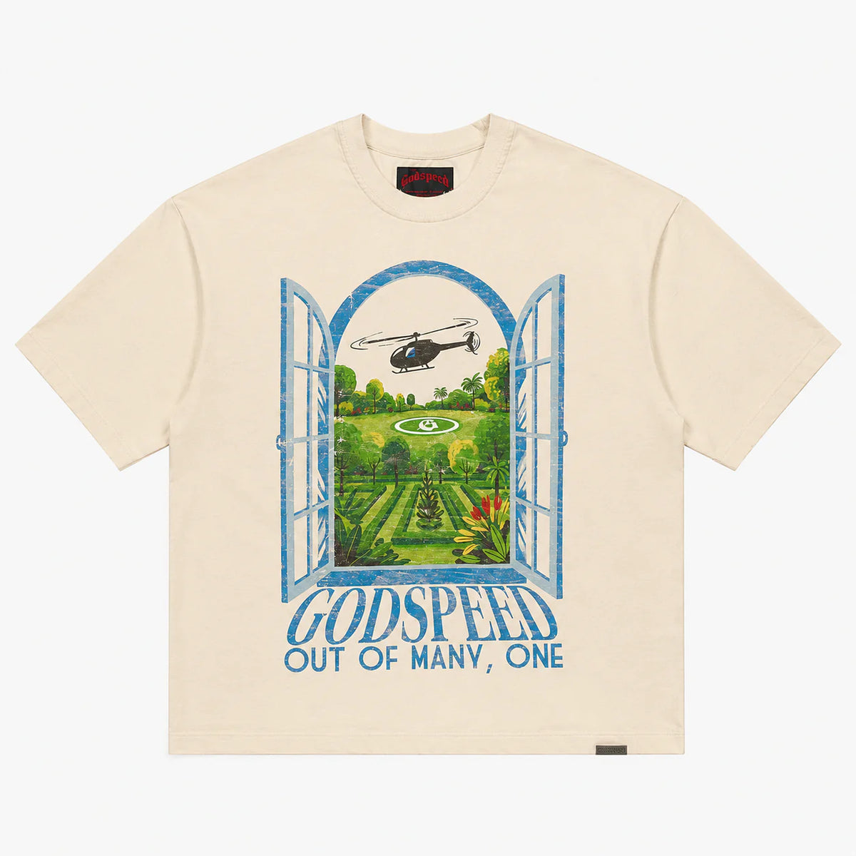 GodSpeed HeliPad Dreams T-shirt Bone