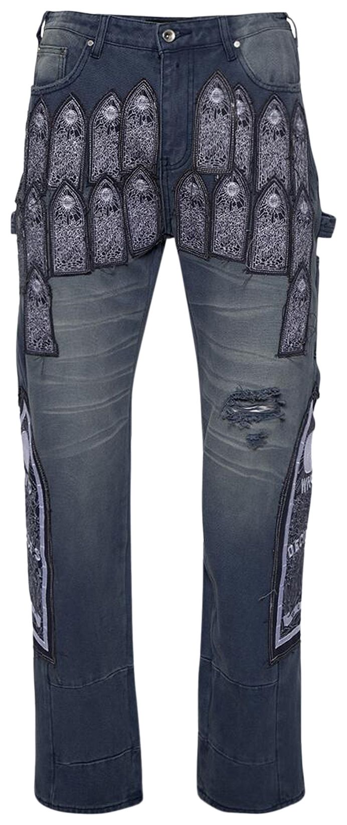 Who Decides War Patched Arch Embroidered Pant 'Violet'