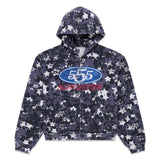 SP5DER R5CING ZIP HOODIE BLUE CAMO