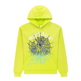 Sp5der OG Web V2 Gradient Hoodie "Acid Green"
