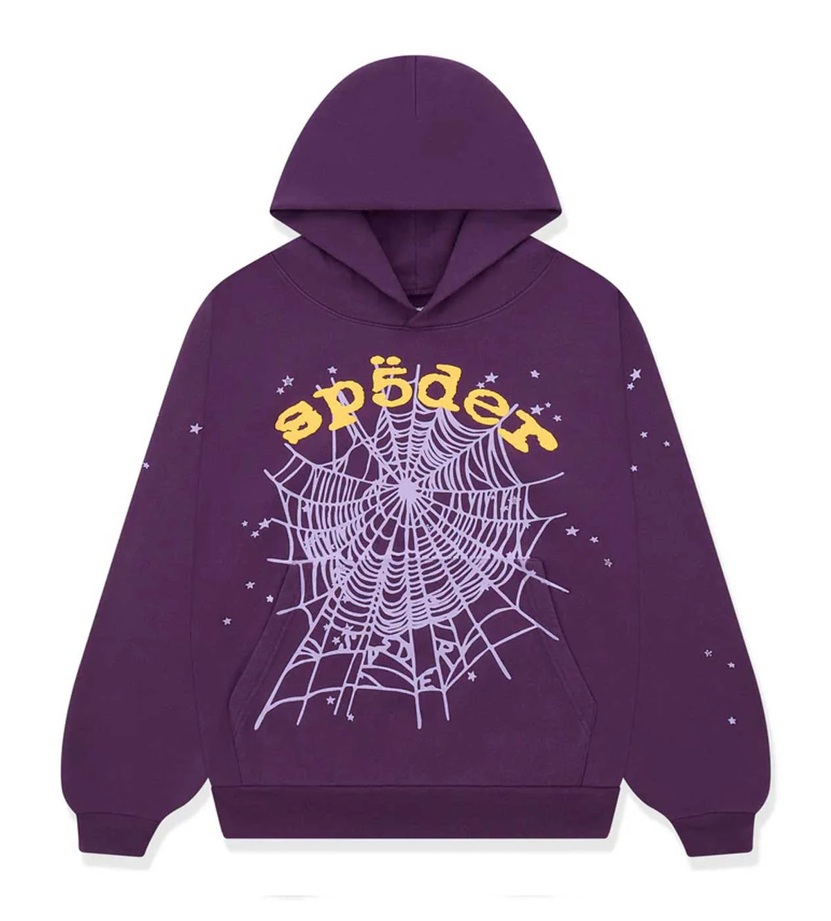 SP5DER STAR OG WEB V2 HOODIE PURPLE