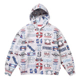 Supreme Flash Zip Up Hooded Sweatshirt Grey