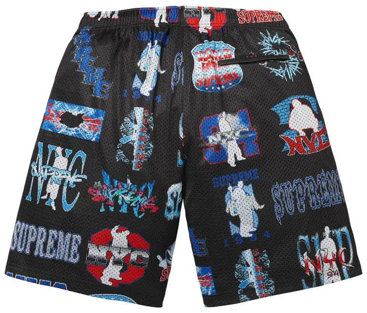 Supreme Flash Mesh Shorts Black