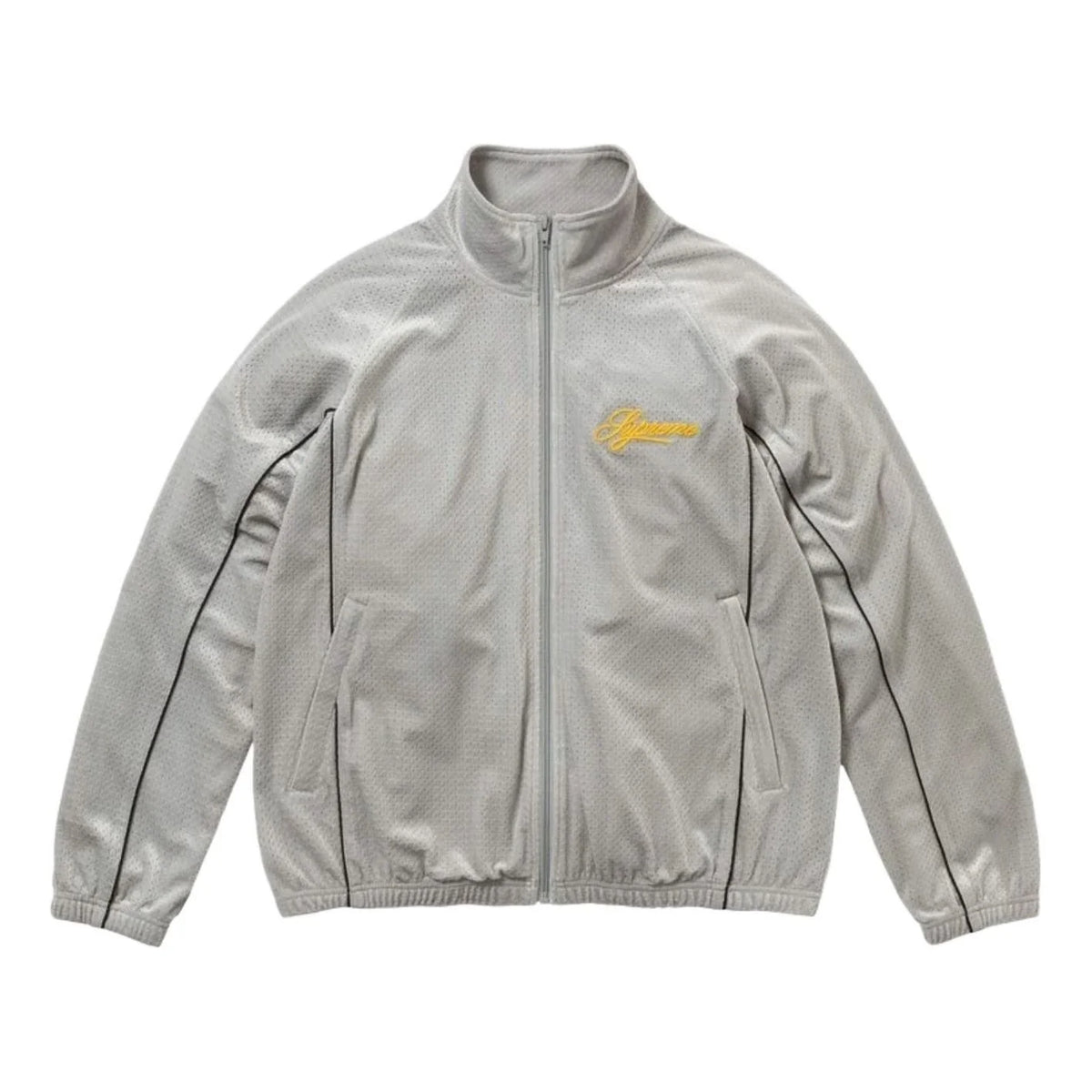 Supreme Velour Mesh Track Jacket Grey