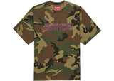 Supreme Raised Script S/S Top Camo