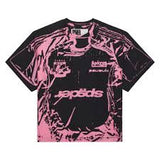 Sp5der Pink JERSEY OVERPRINT TEE