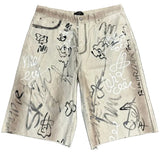 HMDD Banksy Shorts Beige