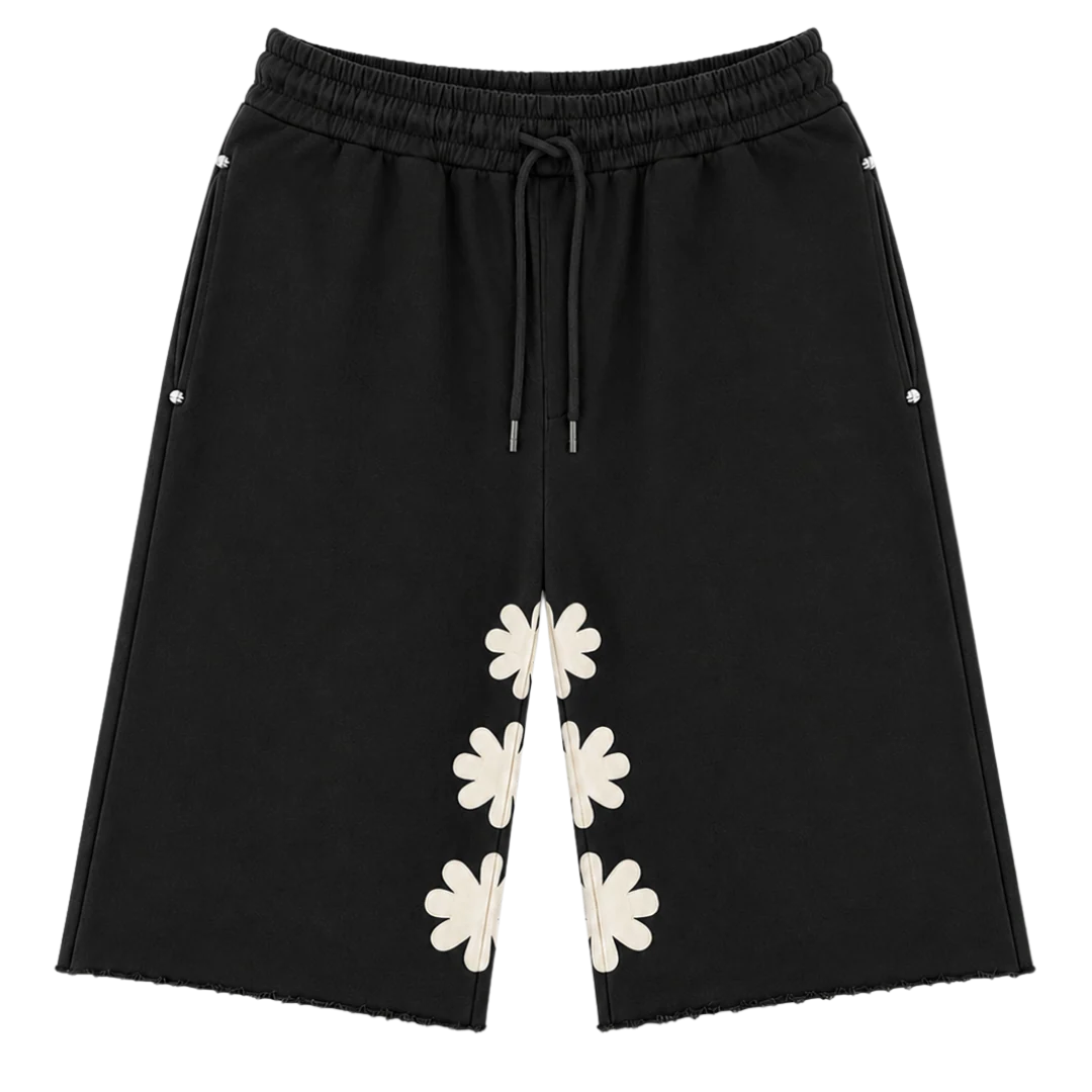 Lost Shadows OG Sun Logo Sweat Shorts Black