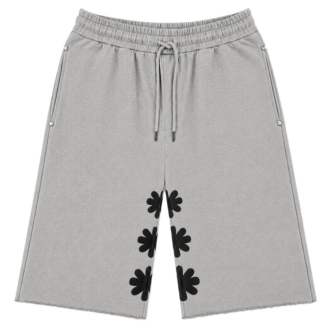 Lost Shadows OG Sun Logo Sweat Shorts Grey