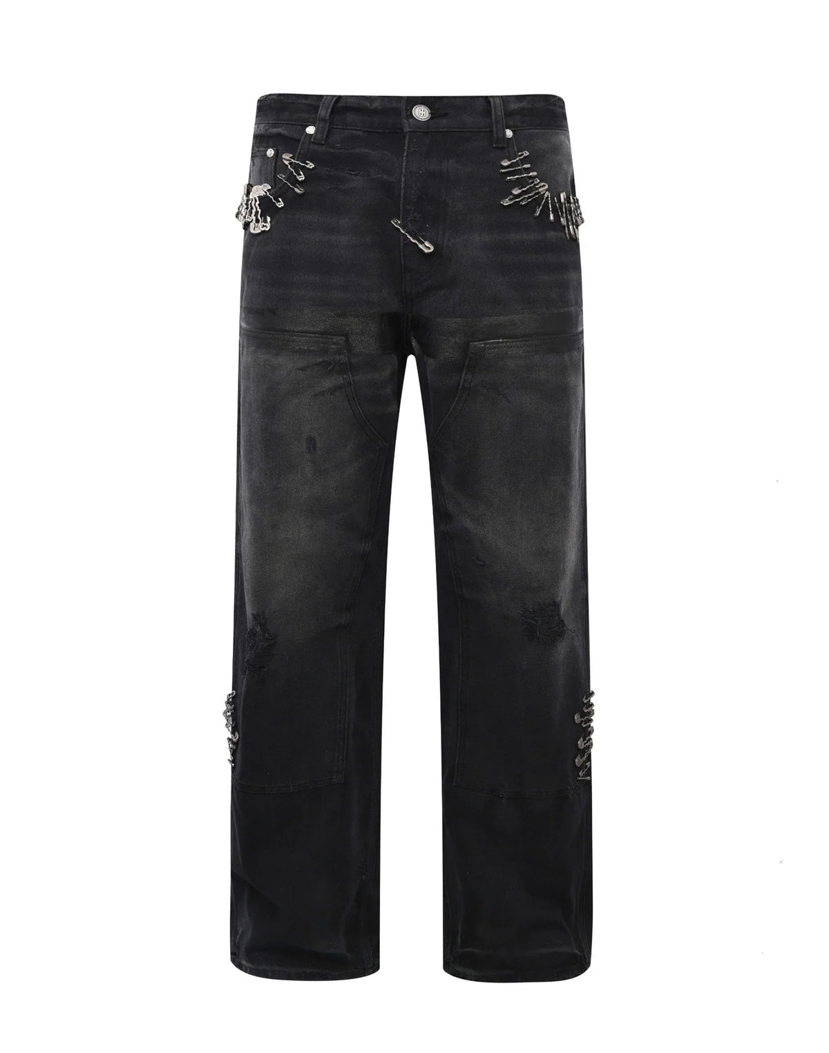 Birth Of Royal Child Black Pin Carpenter Jeans