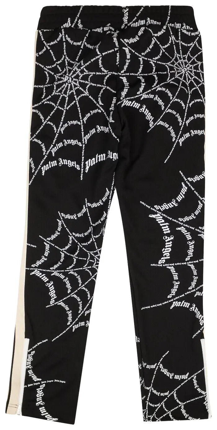 Palm Angels Spider Web Classic Track Pants 'Black/White'