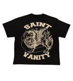 Saint Vanity Black And Cream Griffin Tee