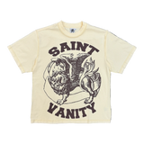 Saint Vanity Cream And Brown Griffin Tee