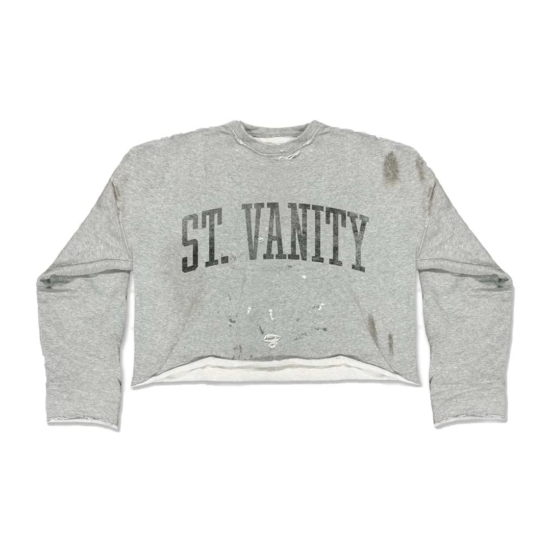 Saint Vanity Badger Grey Crewneck