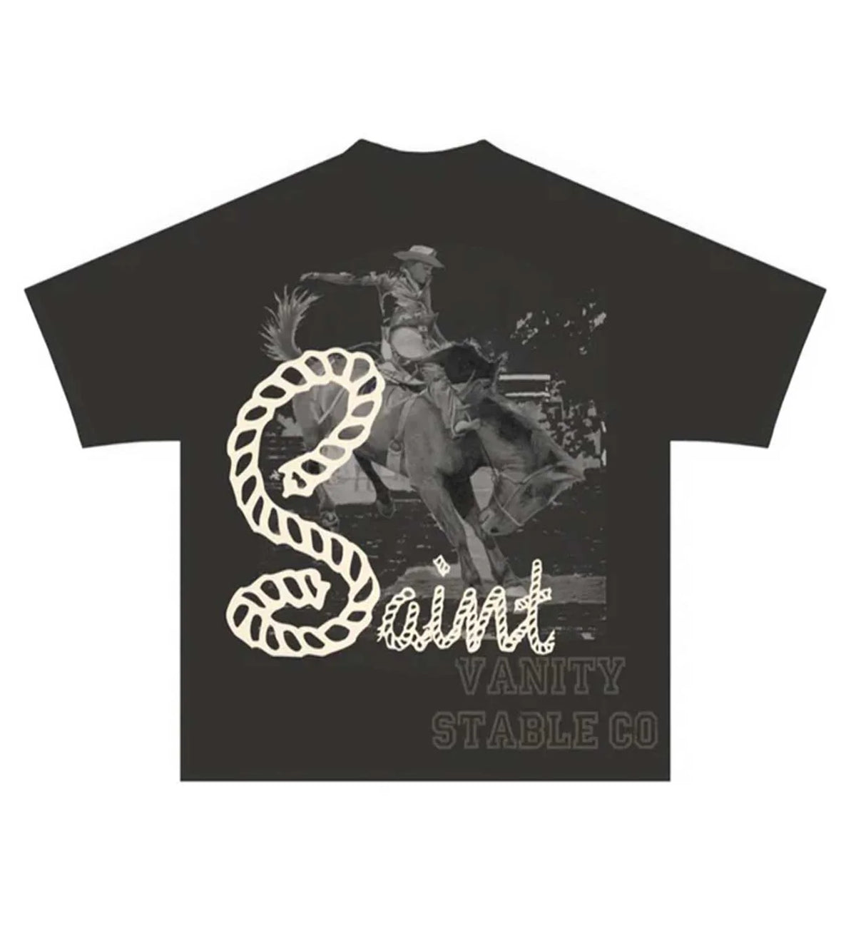SAINT VANITY STABLE TEE FADED BLACK