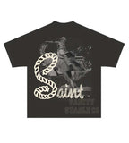 SAINT VANITY STABLE TEE FADED BLACK