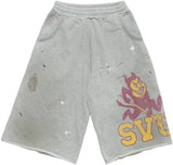 Saint Vanity Sun Devil Grey Shorts