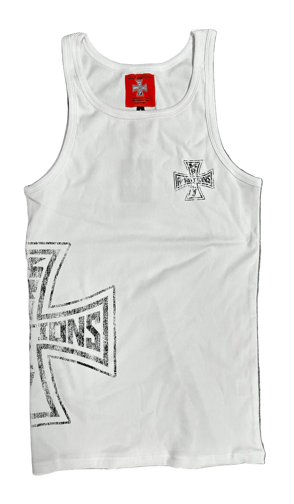 KRAZY AMBITIONS Tank Top (WHITE)