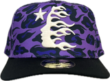 Hellstar Cheetah Print SnapBack Hat Purple