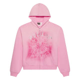 Sp5der OG Web V2 Spray Zip Hoodie
