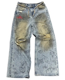 Abominable Supply USA Distressed Jeans