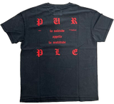 Purple Brand Gothic Black/Red T shirt
