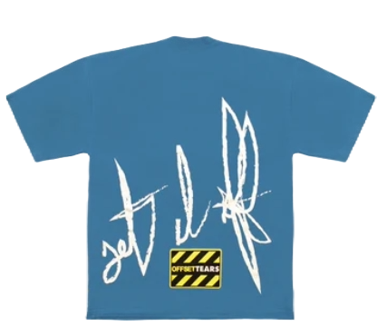 Offset x Denim Tears SET IT OFF BOX SET 4 Blue T shirt
