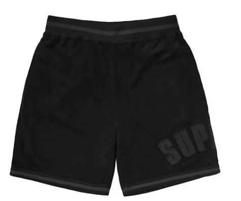 Supreme Ultrasuede Mesh Short Black