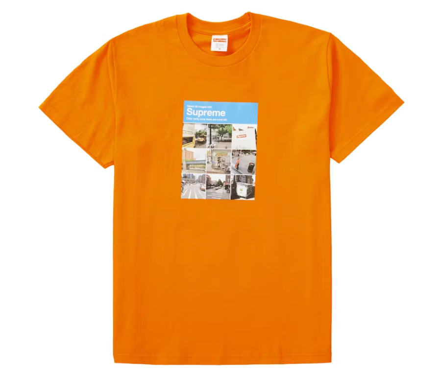 Supreme Verify Tee Orange