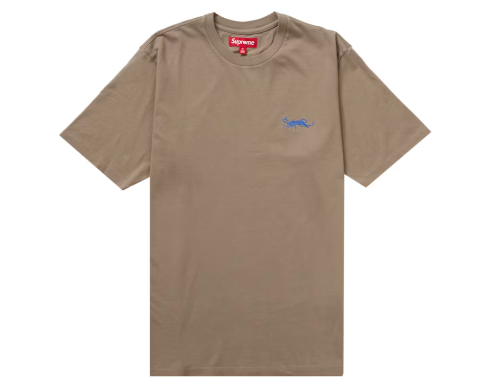 Supreme Washed Tag S/S Top Dusty Olive