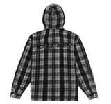 Supreme Printed Hooded Flannel Shirt Black