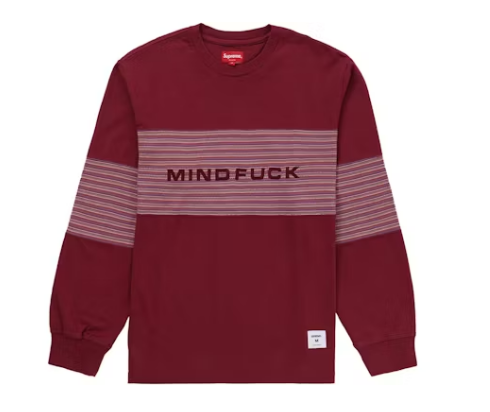Supreme Mindfuck L/S Tee Maroon