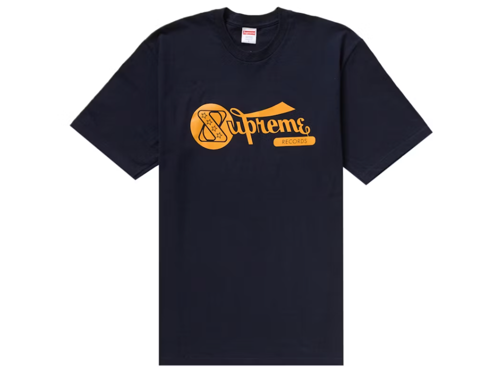 Supreme Records Tee Navy