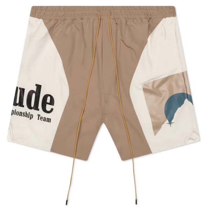 Rhude Senna Flight Shorts Tan/Cream