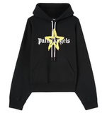Palm Angels Star Sprayed Hoodie Black/Yellow