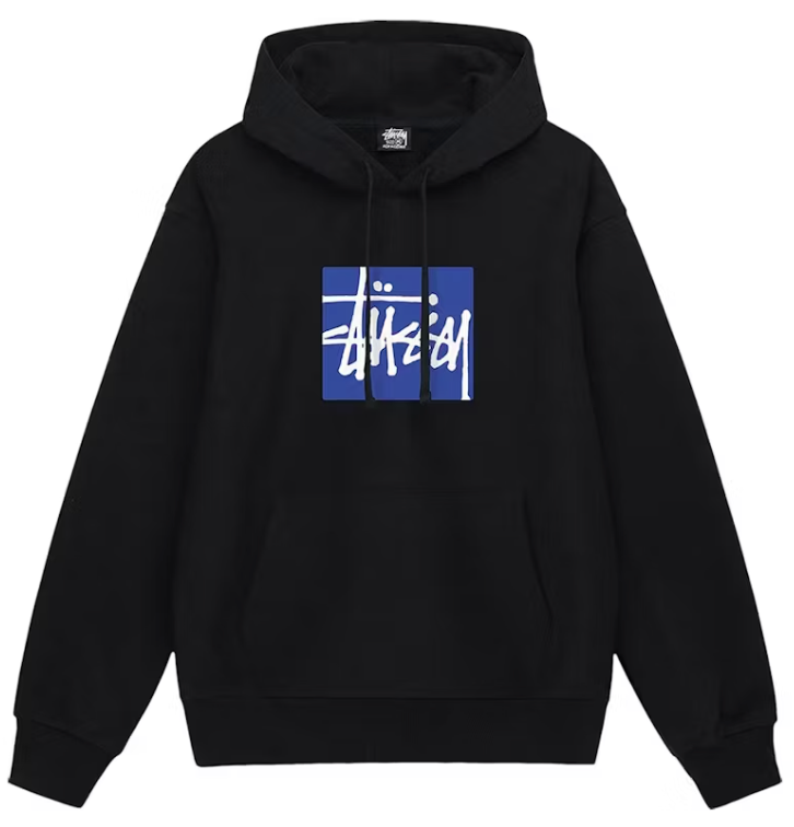 Stussy Stock Box Hoodie Black